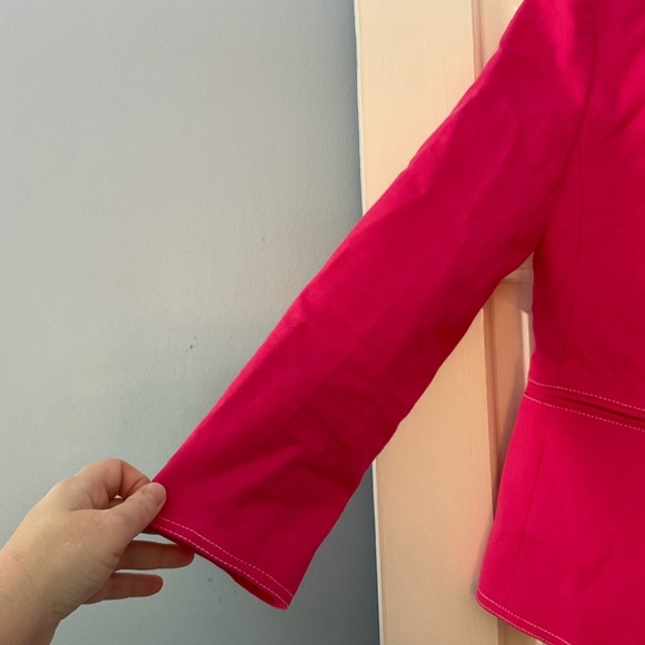 J.Crew Going-out blazer in stretch linen Pink Women’s Size 2 NWT Office Weekend - Picture 4 of 10